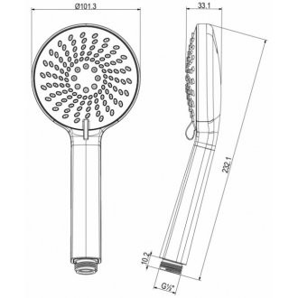 Душевая лейка Lemark LM8150C