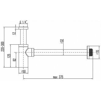 Сифон для раковины Lemark LM8300B