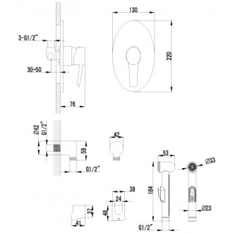 Смеситель для биде Lemark Atlantiss LM3219C