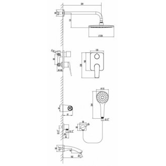 Душевая система Lemark Bronx LM3722MW