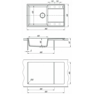 Мойка кухонная Lemark Imandra 840 9910031