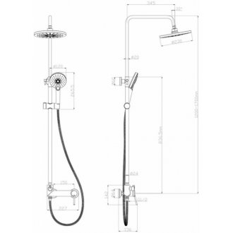 Душевая стойка Lemark Minima LM3860C