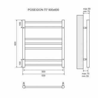 Полотенцесушитель водяной Lemark Poseidon 50/60