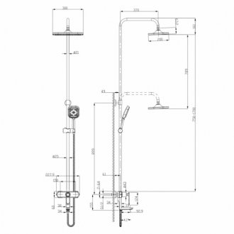 Душевая стойка Lemark Prizma LM3962C