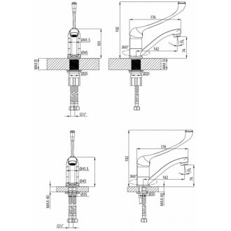 Смеситель для раковины Lemark Project LM4637C