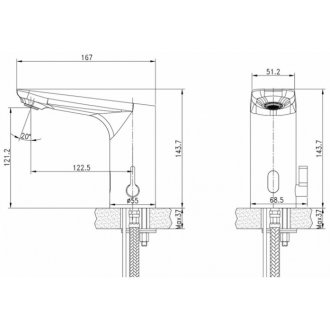 Смеситель для раковины Lemark Project LM4659CE