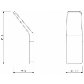 Крючок Lemark Smooth Line 9711001