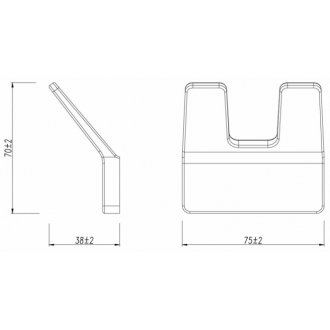 Крючок Lemark Smooth Line 9716006