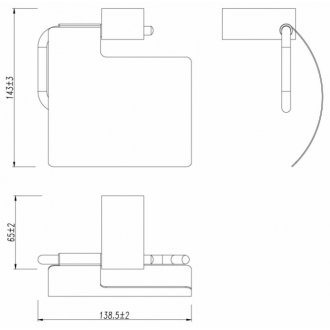 Держатель для бумаги Lemark Smooth Line 9726012