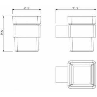 Стакан Lemark Smooth Line 9731013