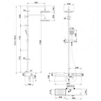 Душевая стойка Lemark Tropic LM7007C