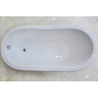 Ванна чугунная Magliezza Gracia Nero 170x76 см ножки хром