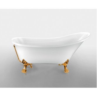 Ванна акриловая Magliezza Vittoria 162x69 см ножки золото