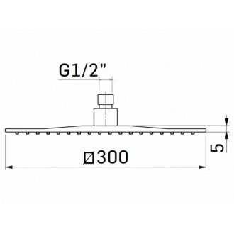 Верхний душ Mamoli Euclide 855S001