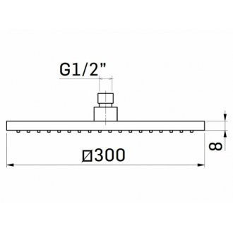 Верхний душ Mamoli Euclide 858S001