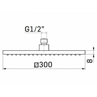 Верхний душ Mamoli Euclide 858S00K