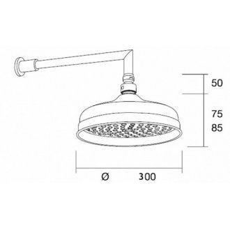 Верхний душ Margaroli L206300OB