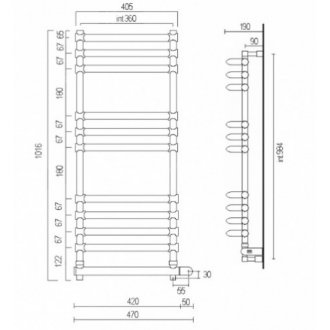 Полотенцесушитель Margaroli Luna 534-11 BOX