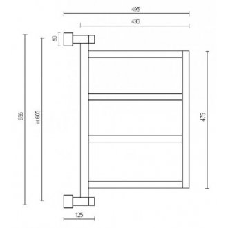 Полотенцесушитель Margaroli Brezza 700-4