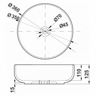 Раковина Melana MLN-320300-805 белая