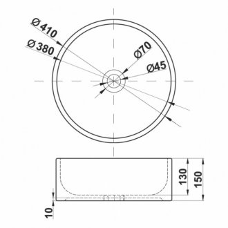 Раковина Melana MLN-7078A-805 белая