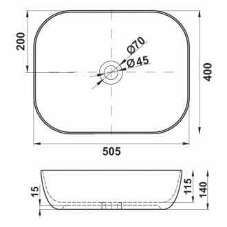 Раковина Melana MLN-78104-805 белая