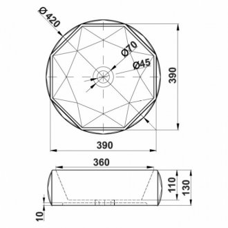 Раковина Melana MLN-78347-805 белая