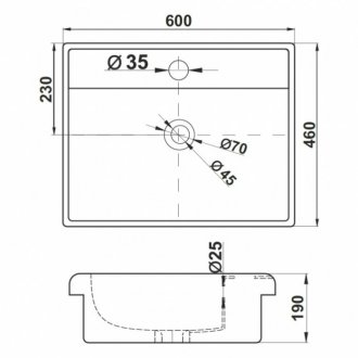 Раковина Melana MLN-8056A-805 белая