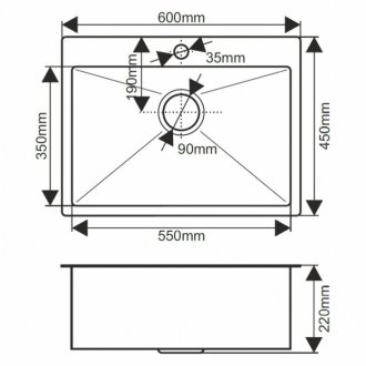 Мойка кухонная Melana Profline D6045HG золото матовое