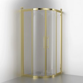 Душевой уголок Migliore Aurelia 90x90 см прозрачное стекло с декором