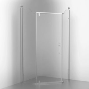 Душевой уголок Migliore Diadema Penta 100x100 см 24173 прозрачное стекло, хром