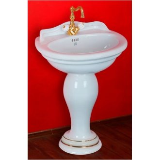 Раковина с пьедесталом Migliore Milady 62 см 20844+20853