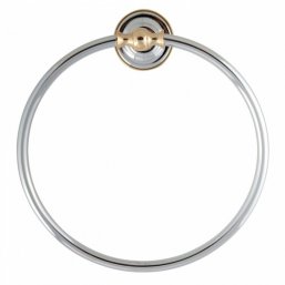 Полотенцедержатель-кольцо Migliore Mirella 17282 хром/золото