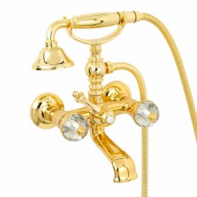 Смеситель для ванны Migliore Prestige Crystal 28016 золото