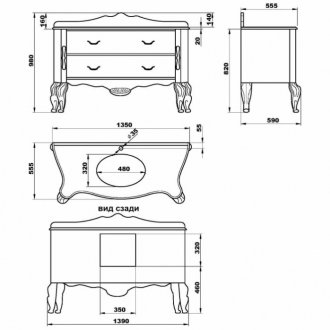 Мебель для ванной Migliore Virginia 139 Laccato Bianco