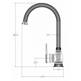 Смеситель для раковины Milacio Vitoria MC.505.SL