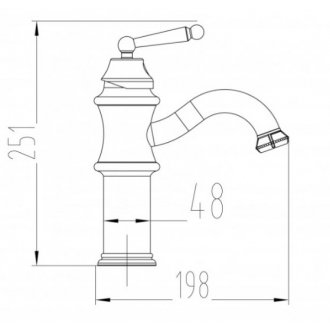 Смеситель для раковины Milacio Yeste MC.508.SL