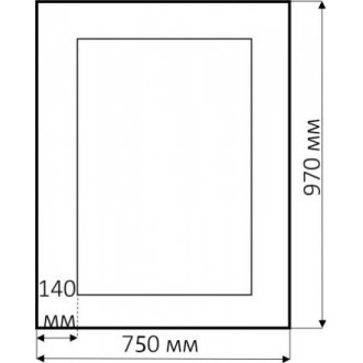 Зеркало Misty Аврора R.1021.BA.ZF белое