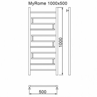 Полотенцесушитель водяной MyFrea My Rome 500x1000