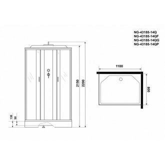 Душевая кабина Niagara Classic NG-43185-14Q