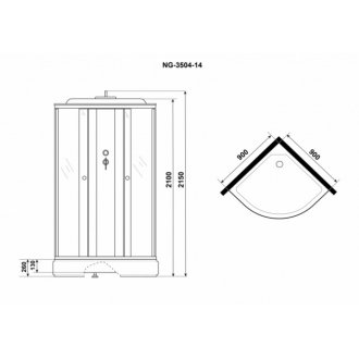 Душевая кабина Niagara Eco NG-3504-14