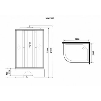 Душевая кабина Niagara Eco NG-7510-14R