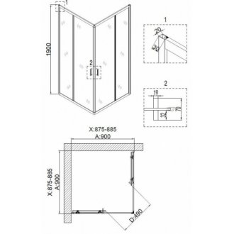 Душевой уголок Niagara Nova NG-6608-08