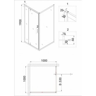 Душевой уголок Niagara Nova NG-43-10AG-A100G