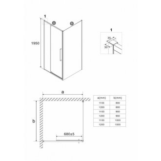 Душевой уголок Niagara Nova NG-85-11AB-A90B-34