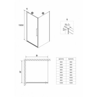 Душевой уголок Niagara Nova NG-85-10AB-A90B-34