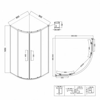 Душевой уголок Niagara Nova NG-3626-34