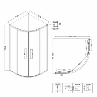 Душевой уголок Niagara Nova NG-3627-34