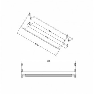 Полочка Niagara Nova NG9020B