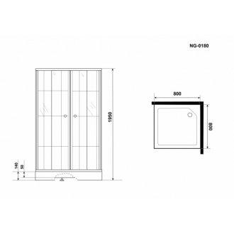 Душевой уголок Niagara Nova NG-0180-14